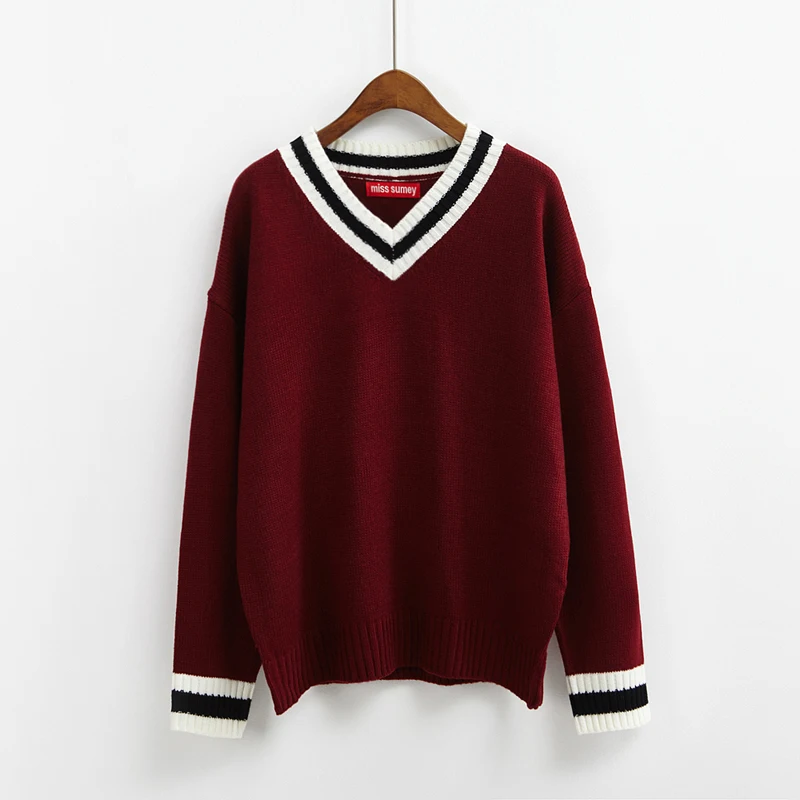 2021 зимние женские милые свободные универсальные базовые модели Харадзюку свитер