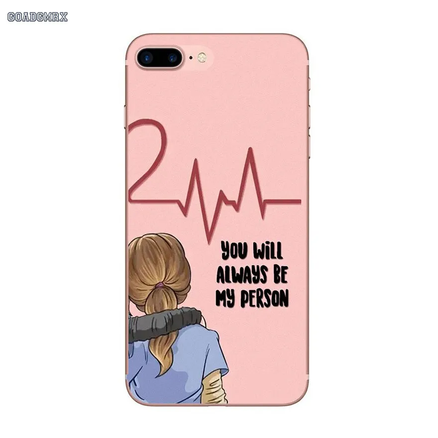 Прозрачные мягкие чехлы для iPhone 11 X XR XS Pro MAX 4 4s 5 5S SE 5C 6 6S 7 8 Plus GREYS Anatomy You Are My Person |
