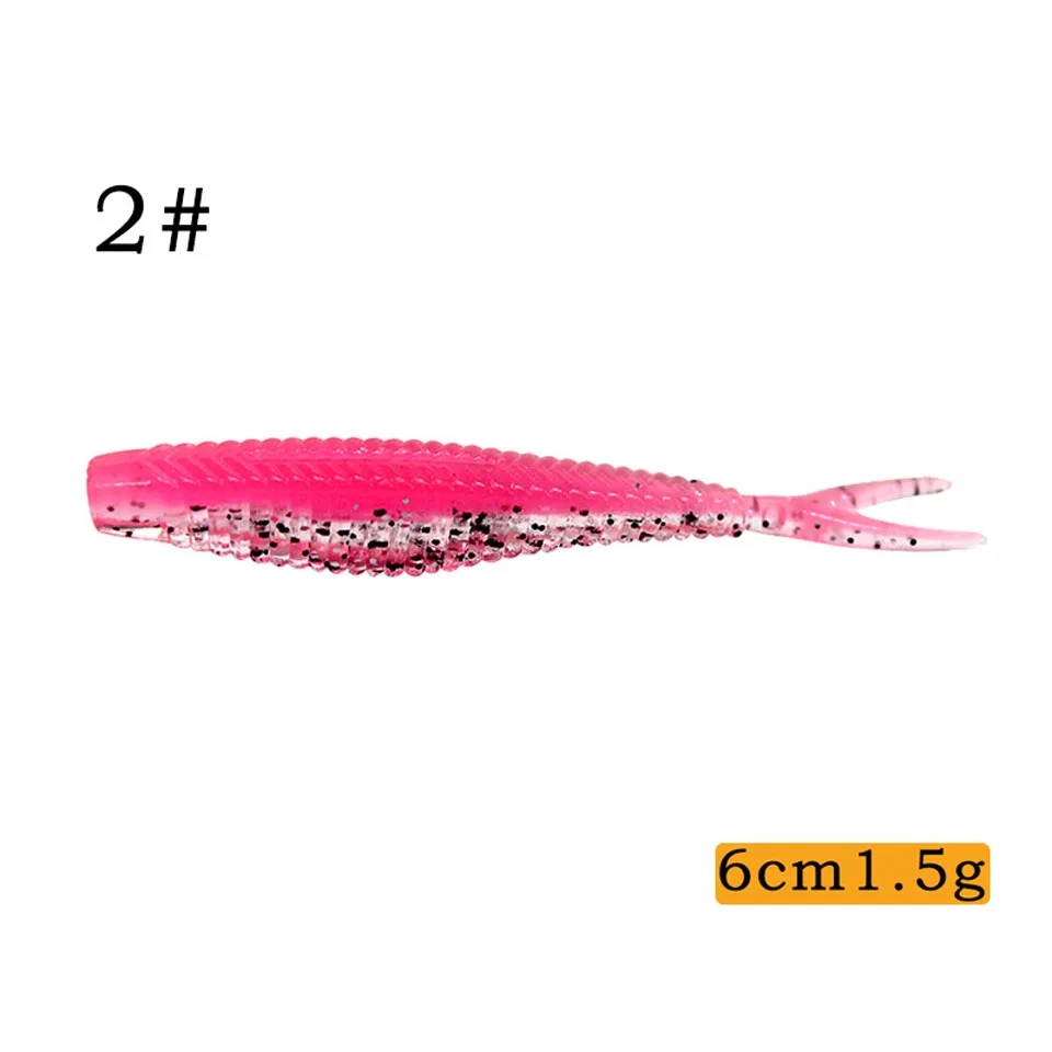 Walk Fish 60 мм 1 5 г легкая блестящая мягкая искусственная рыболовная приманка