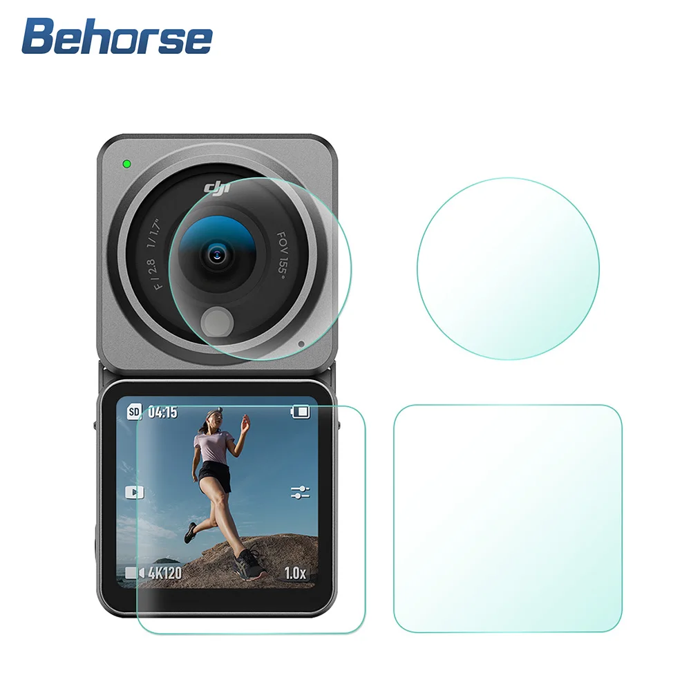 Tempered Glass Screen Protector Cover Case for DJI Action 2 Lens Protection Protective Film For Accessories | Электроника