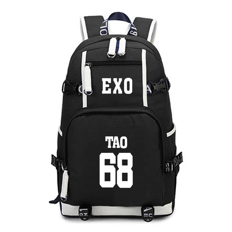 Kpop EXO рюкзак подростковый школьный модные школьные рюкзаки детские дорожные для