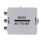 RCAкомпозитный AVRFкоаксиальный преобразователь RF модулятор AV 2 коаксиальный адаптер видеоадаптер конвертер
