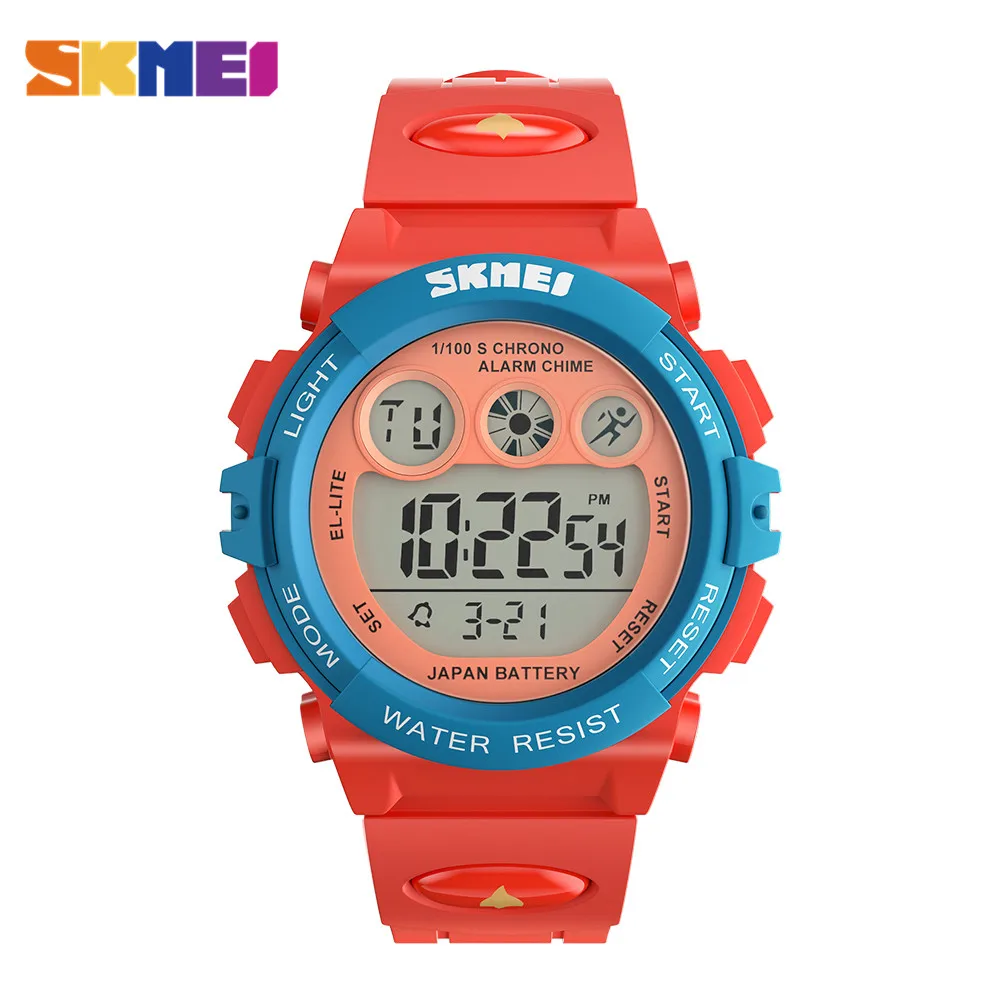 SKMEI Luminous Electronic Children Watch Calendar Clock Sport Watches 3Bar Waterproof Kids Digital Wristwatches For Boys Girls