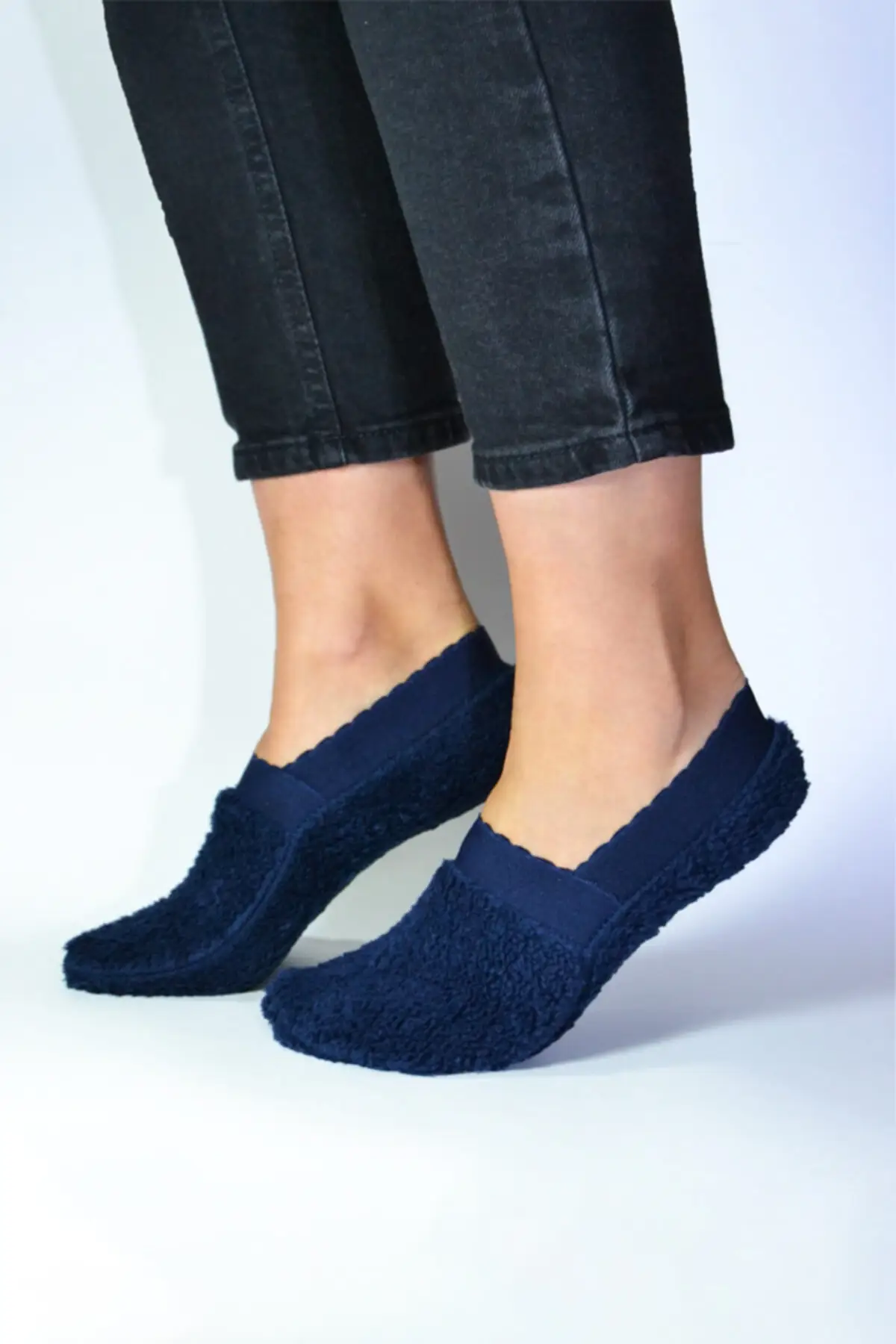 

Women's 5 Li Ultra Thick Plush Winter Ballerina Booties Socks