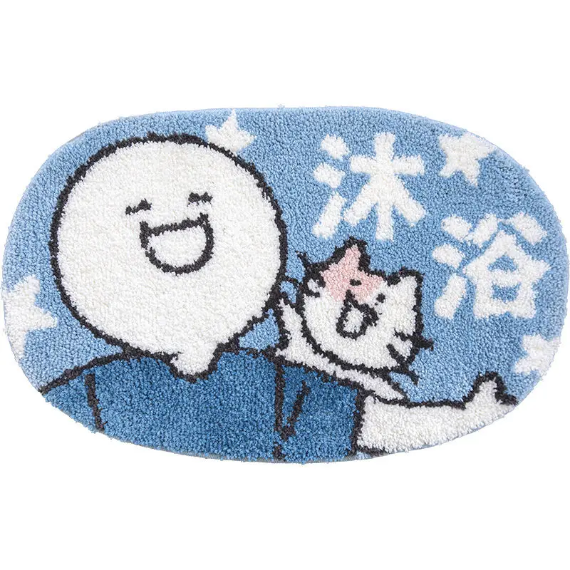 

Super Soft Fiber Floor Mat Rug Cartoon Carpet Flocking Bath Mat Home Decoration Door Mat Non-slip Absorbent Bathroom Doormat
