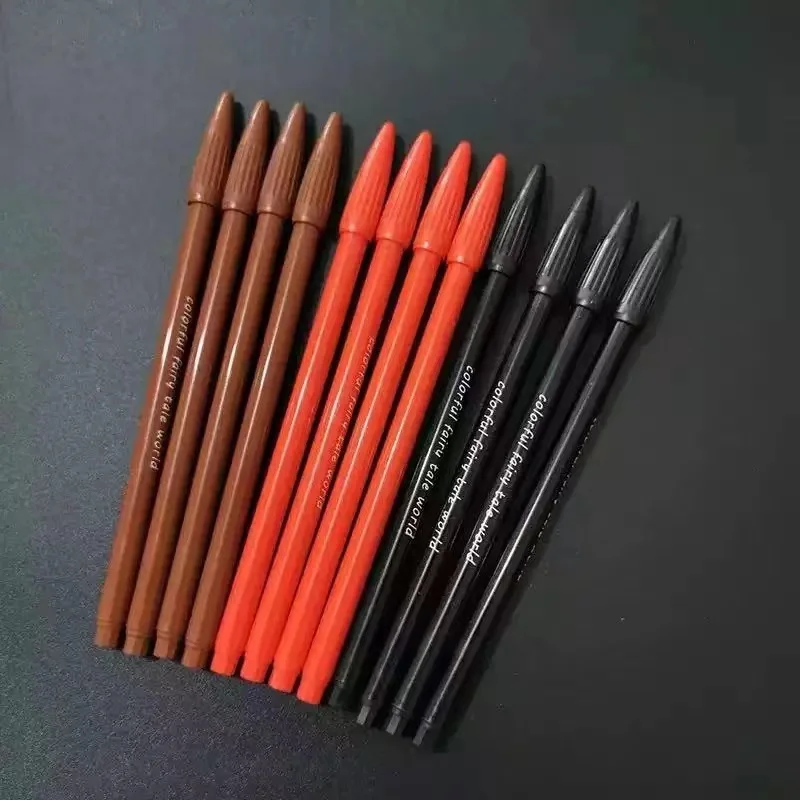 

10 шт. Полуперманентная Татуировка маркер для бровей губ позиционирующая ручка маркер для кожи водонепроницаемый не ореол инструмент для макияжа аксессуары для татуировок