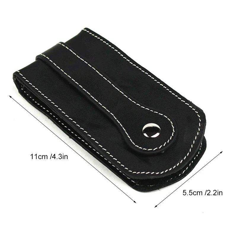 Pull-Style Women Housekeeper Keychain Wallet Genuine Leather Men Hasp Car Key Holder Cover Bag 2020 New Organizer Key Case images - 6