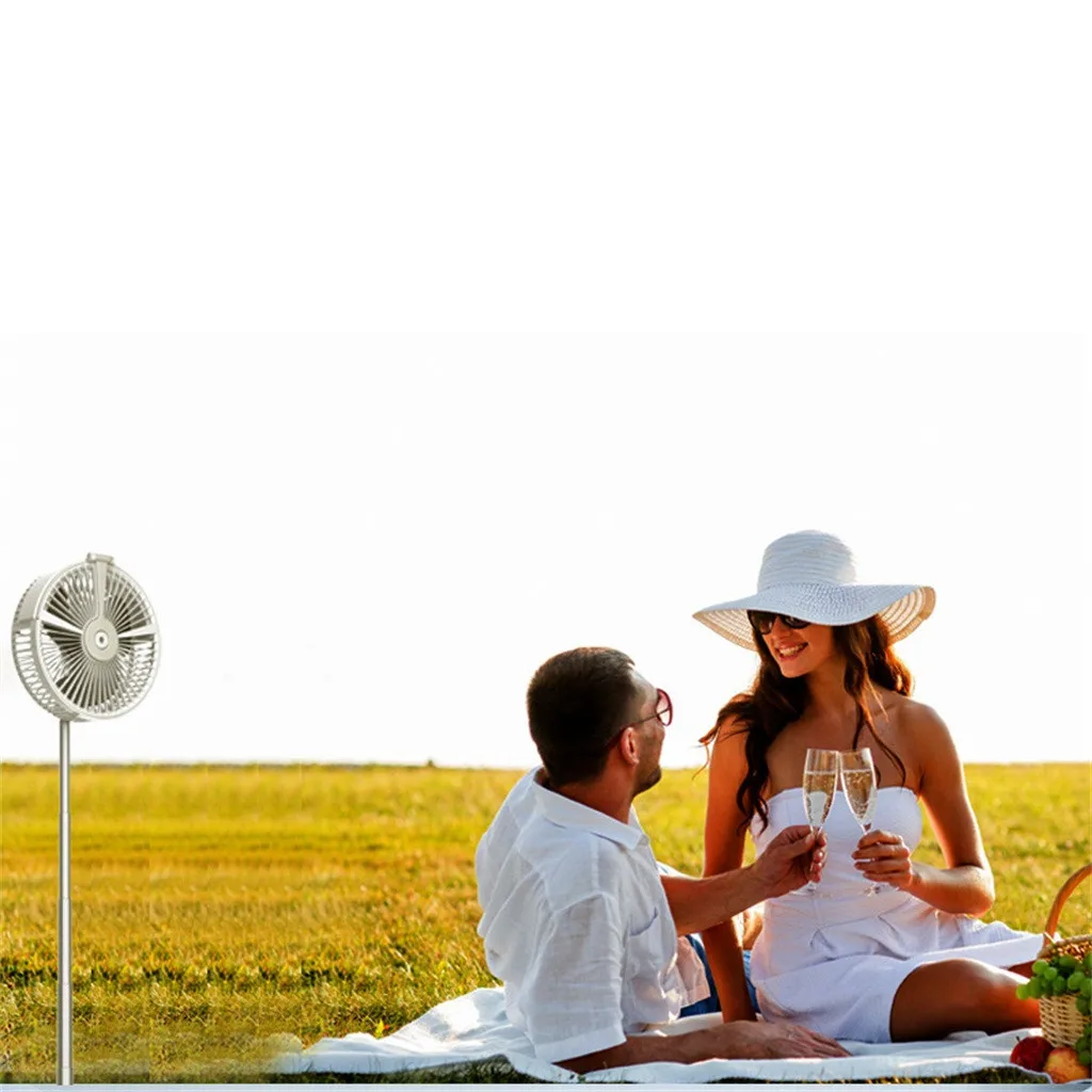 

Telescopic Foldable Low Noise Portable Multi-function Mini Rechargeable Fan Air Cooler with humidification Phone Holder