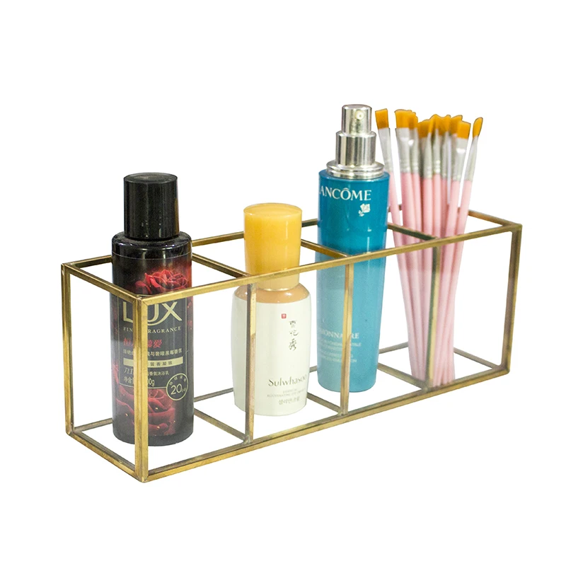 Акриловый Органайзер с 4 отделениями для хранения косметических кистей