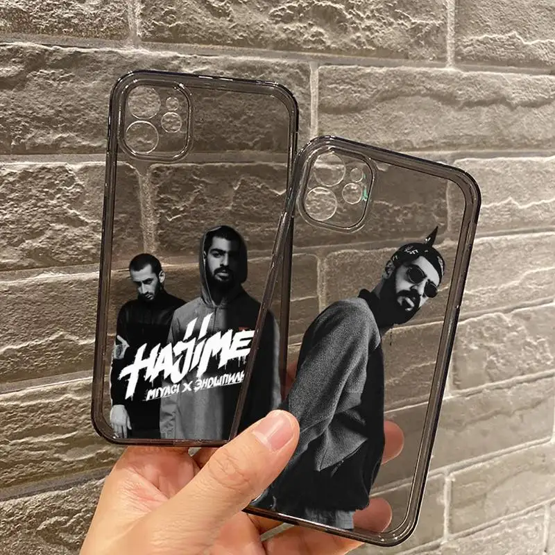 

MiyaGi Andy Panda Accessories Phone Case For iPhone 12 11 8 7 se 2020 mini pro X XS XR MAX Plus Black Transparent Cover