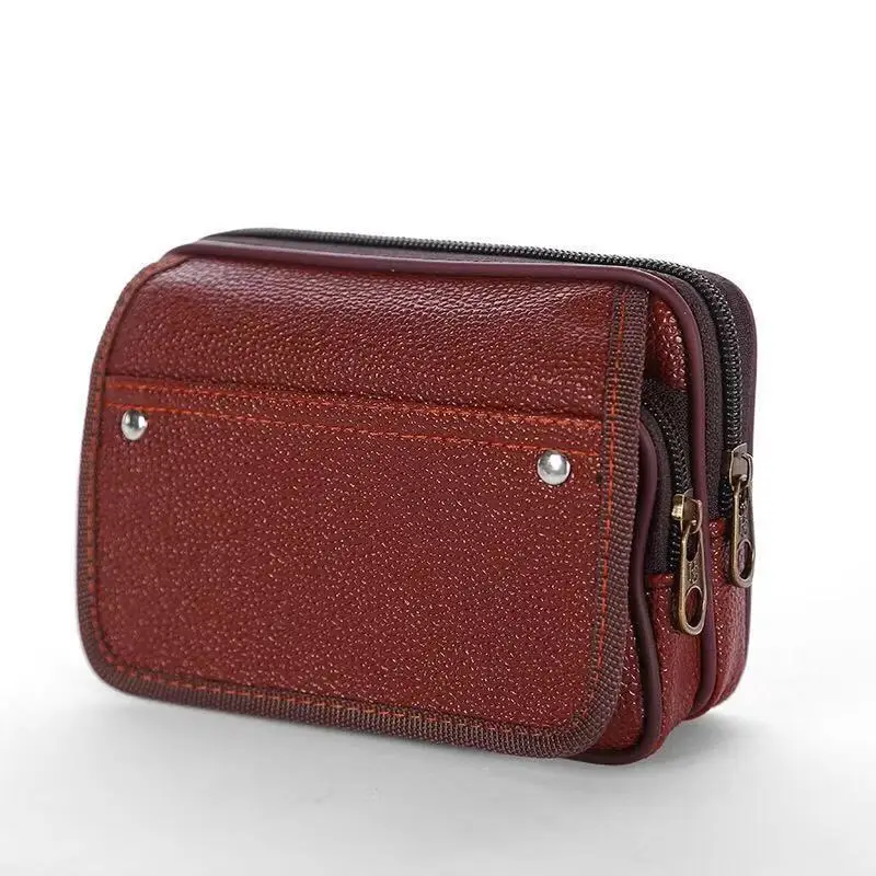 Мужской кожаный ремень стандартная поясная сумка из ПВХ многофункциональная