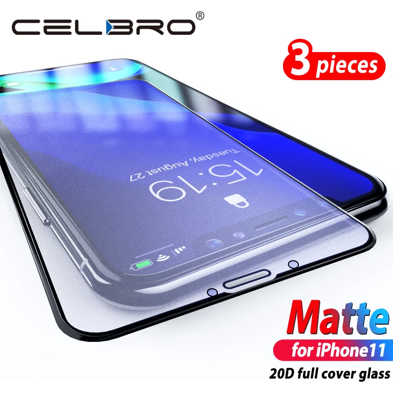Матовая защита экрана для iPhone 11 pro Max закаленное стекло Защитное защитная пленка