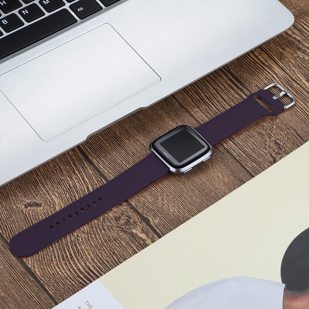 Замена Fitbit versa, ремешок Ремешок силиконовый браслет из дышащего материала, сменный спортивный ремешок для Fitbit часы Versa 61017