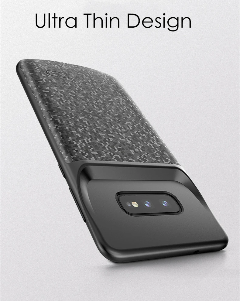Для samsung S10 зарядное устройство чехол S10e силиконовый бампер ультра тонкий ударопрочный Powerbank для samsung S10 Plus чехол для батареи
