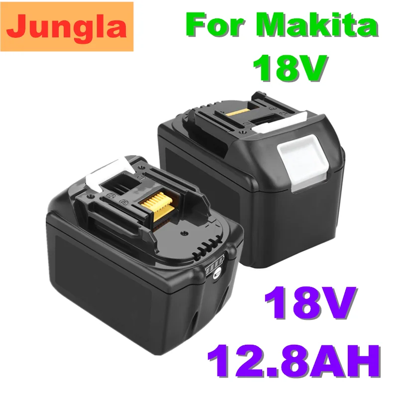 

New 18V 12.8Ah Battery for Makita tool BL1830 BL1830USB BL1840 BL1850 BL1860 18V 18Volt 12800mAh Lithium-Ion Replacement 12.8Ah