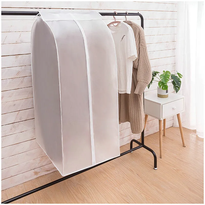 SEAAN Dustproof Cloth Cover Hanging Organizer Storage Waterproof Suit Coat Dust Cover Protector Wardrobe Storage Bag for Clothes