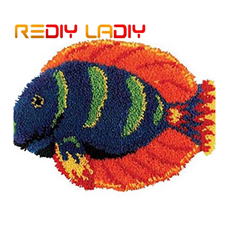 Набор крючков с защелкой сделай свой собственный ковер животные рыба вязание