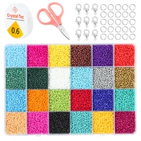1280 19200pcs glass seed beads kit pure rice beads set diy bracelet earring jewelry making kits letter bead crafts accessories