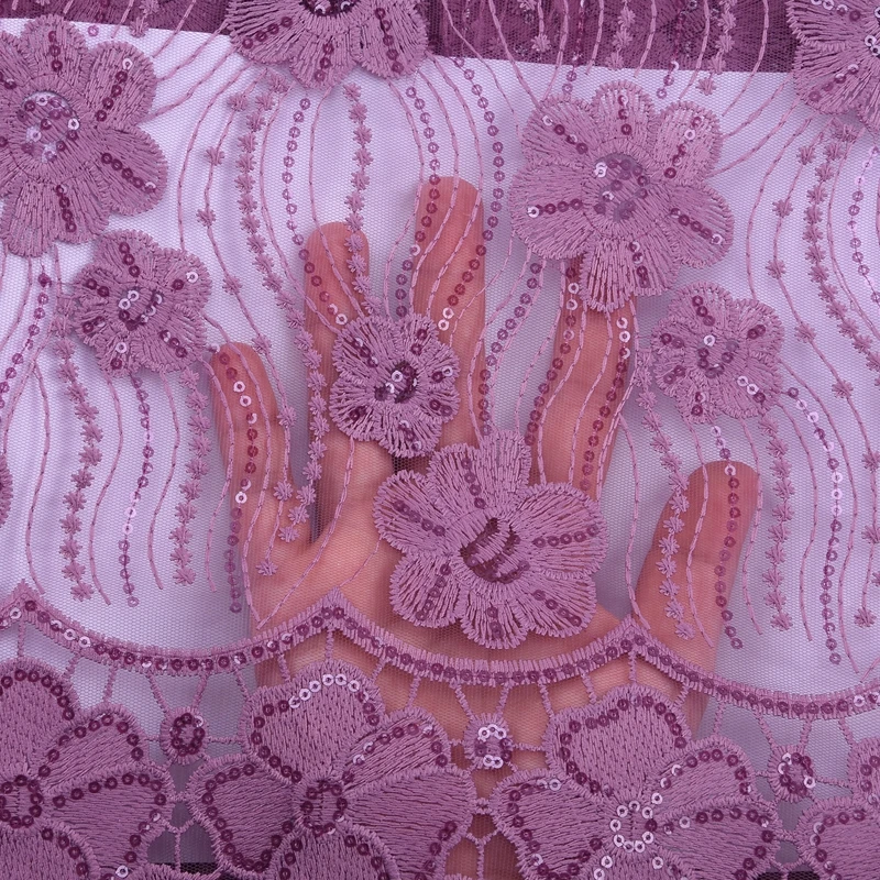 Kalume Последняя французская сетка молочного шелка кружевная ткань лук африканская