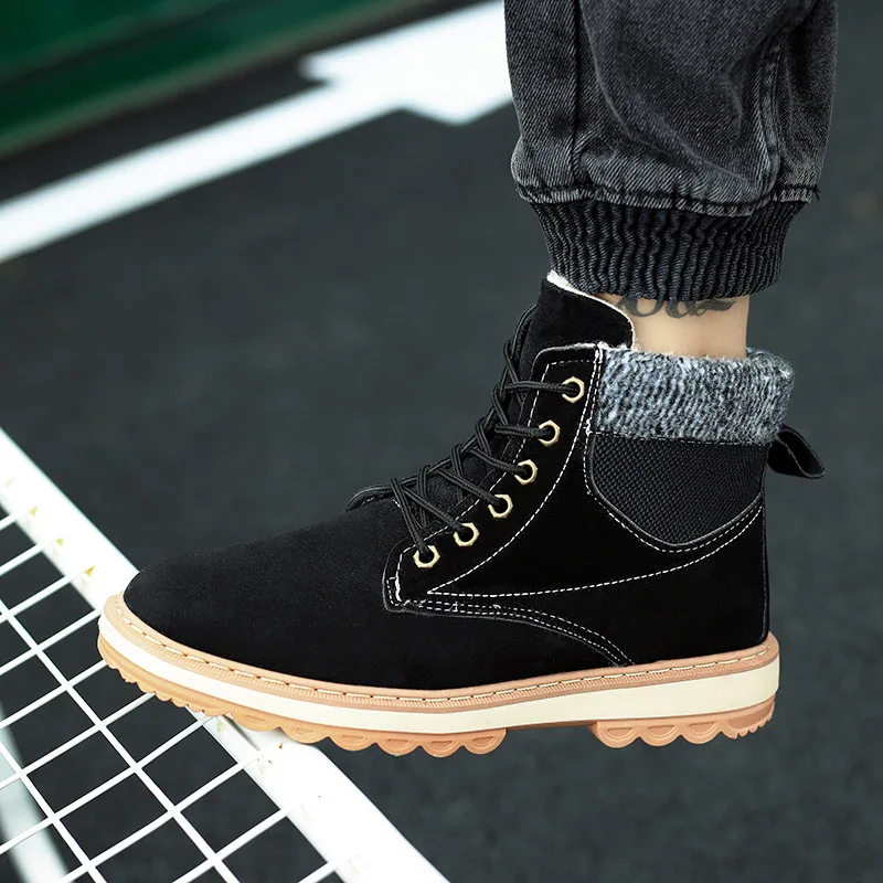 

Mazefeng 2020 Snow Boots Protective and Wear-resistant Sole Man Boots Warm and Comfortable Winter Walking Boots Big Size 39-44