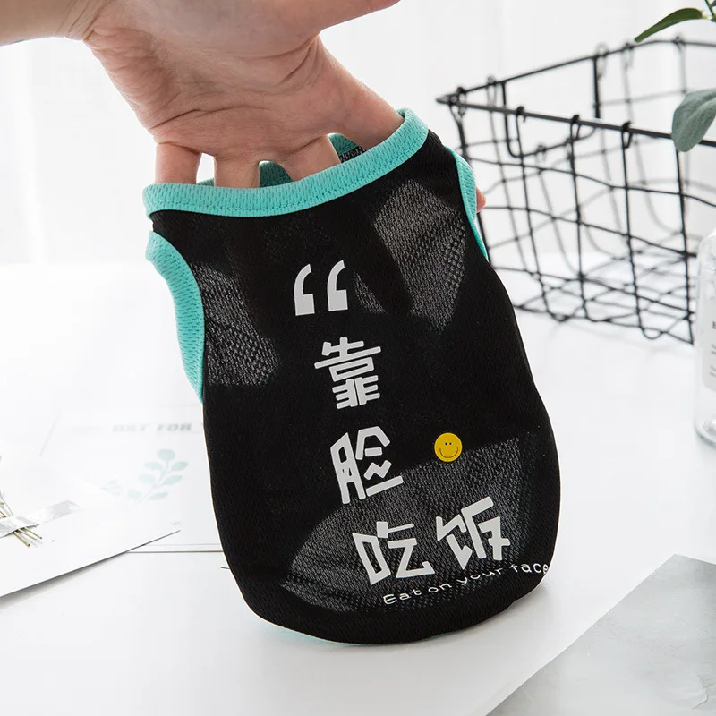 

Luxury Dog Clothes Spring Puppy Clothes Summer Thin Teddy Vest Pomeranian Cat Small Dog Pet Accessories Comfortable Fashion 2021