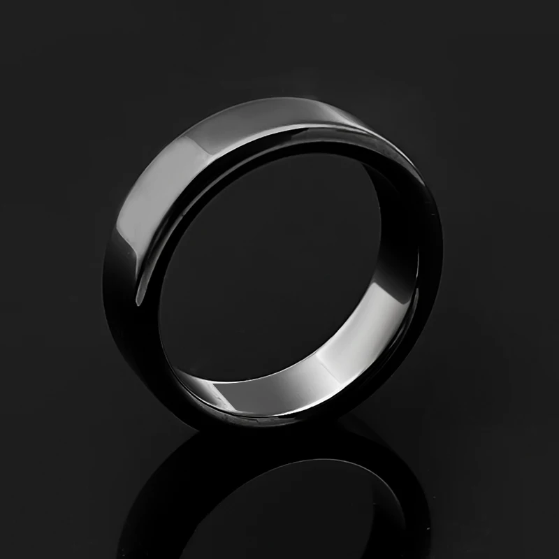 Модные гематитовые кольца для мужчин и женщин аксессуары в стиле хип хоп черные