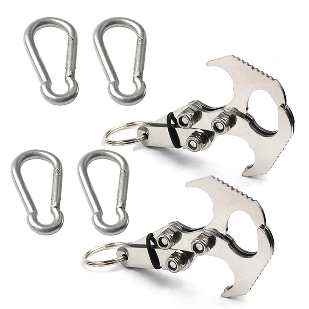 Многоцелевой складной карабин из нержавеющей стали для выживания крючок