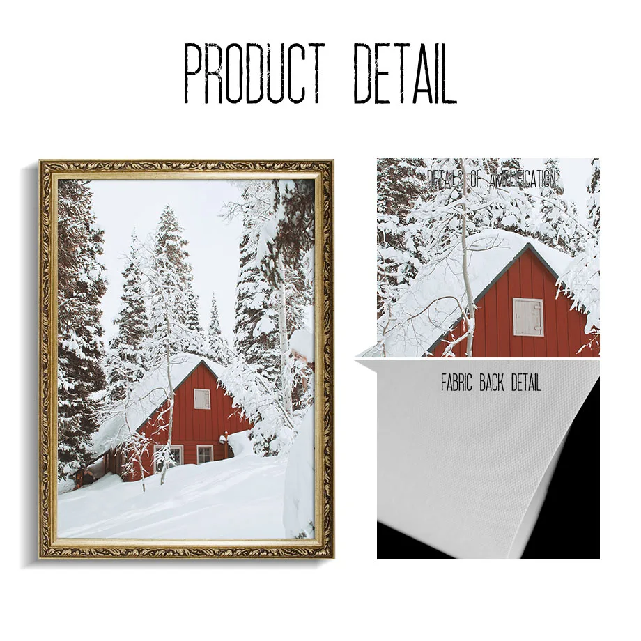 

Snow Plant Quote Animal Landscape Wall Art Canvas Painting Nordic Posters And Prints For Bedroom Room Home Decor Unframed