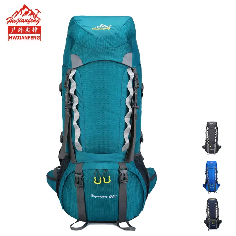 Вместительный рюкзак для походов на открытом воздухе 60 л мужчин и женщин