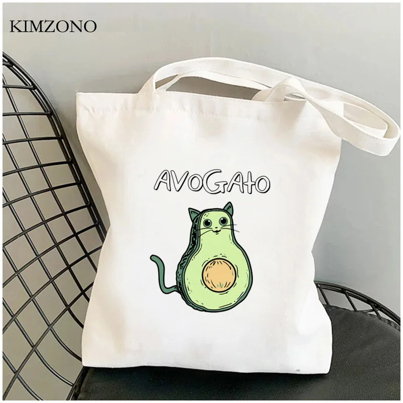 

Avocado shopping bag bolso grocery cotton shopper eco reusable bag shoping bolsa compra string custom