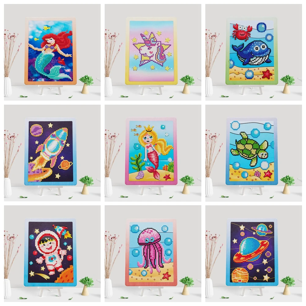 

Diamond Painting Kits For Kids Crystal Rhinestone Diamond Embroidery Cross Stitch Paintings Pictures Arts Crafts Gifts
