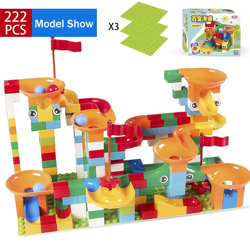 

DIY Everlasting Slide Rail BuilBuilding Blocks Toys NO Compatible Mini Micro Blocks Brick For Children Best Presents