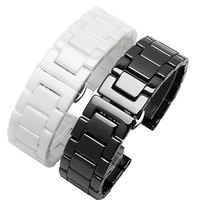 ceramic strap 20 22 mm chain bracelet for xiaomi amazfit samsung gear s3 s2 strap galaxy watch 46 42 45 mm sport watchbands belt