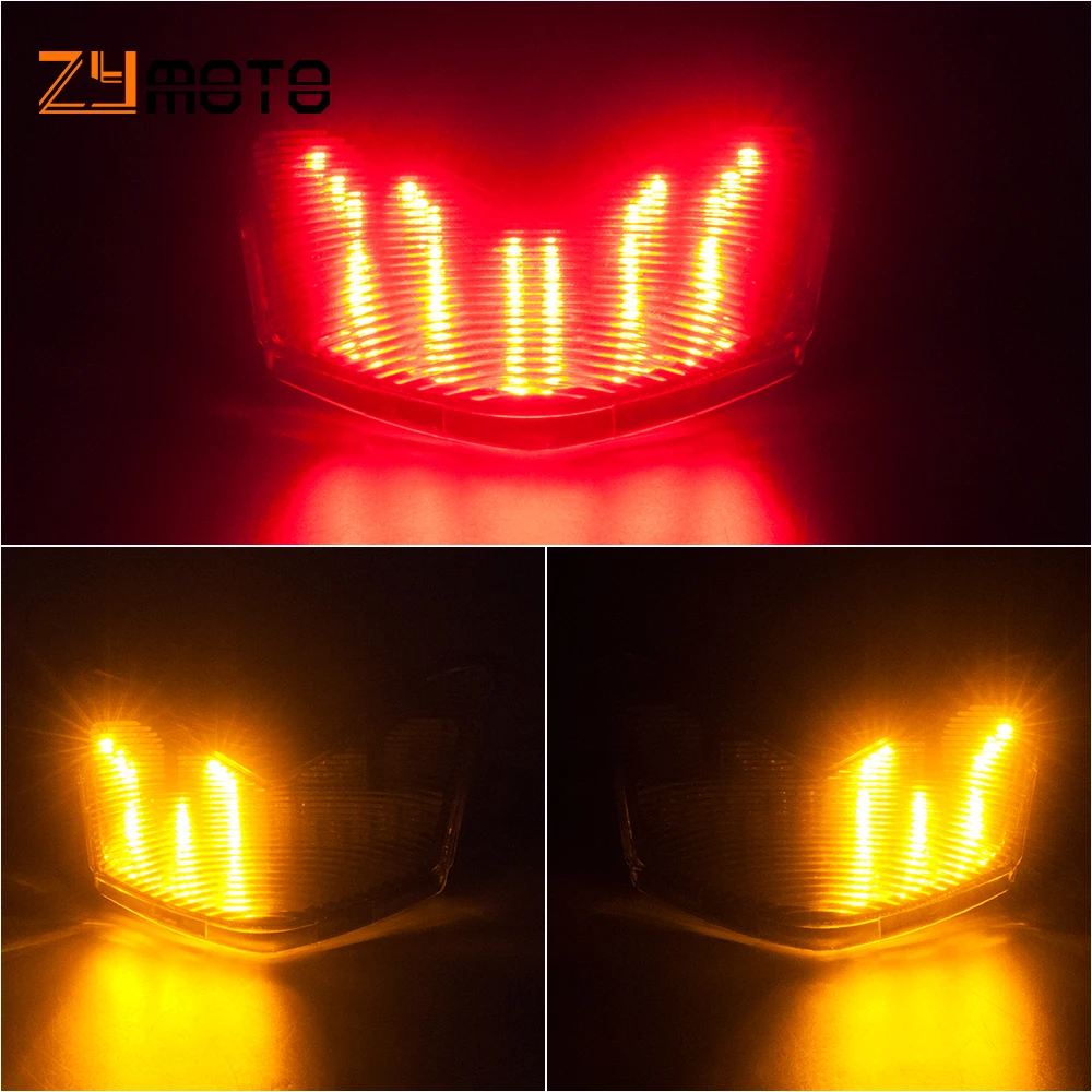 Мотоциклетные аксессуары Высококачественный встроенный светодиодный задний