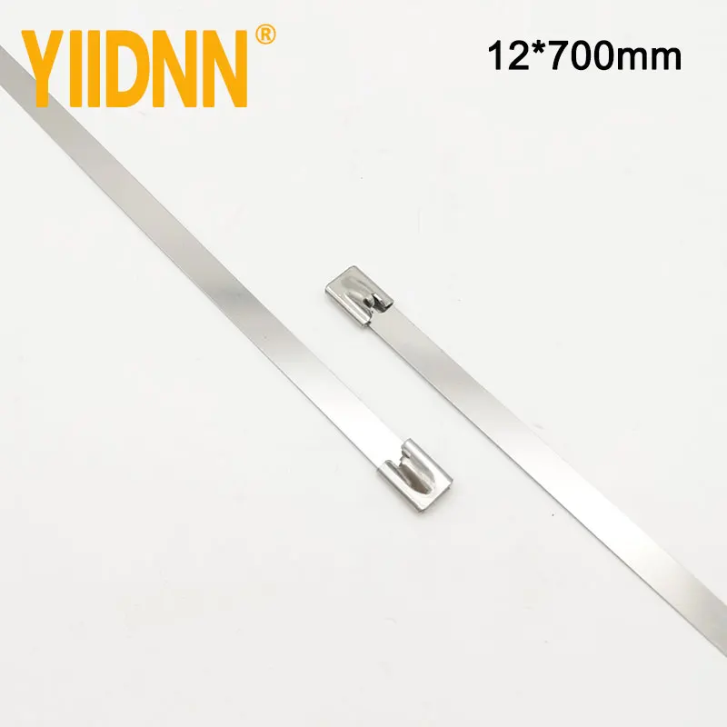 100 шт. 12*700 мм замка застежка-молнии для Кабельные стяжки галстук обертывания sujetar