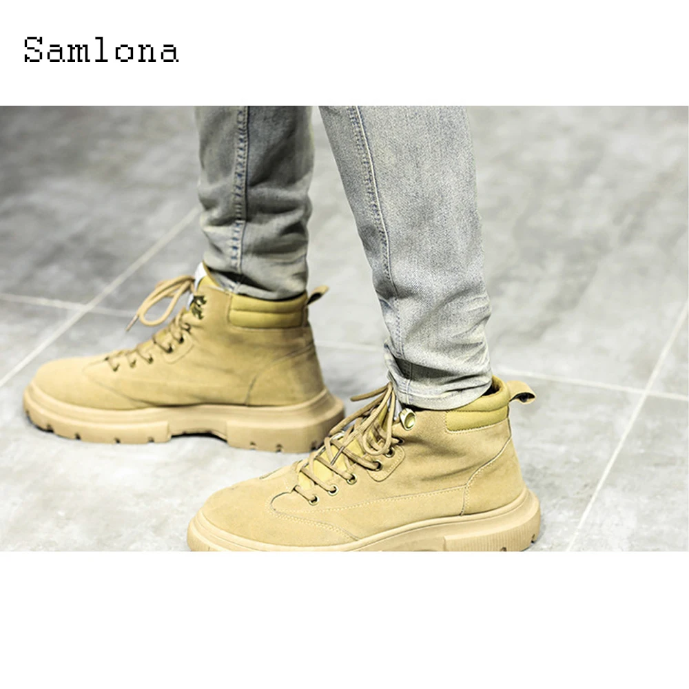 

Samlona 2021 New Demin Pants Mens Multi-pocket Jeans Slimming Bottom Kpop Style Classic Fashion Denim Trousers Hip Hop Pants Men