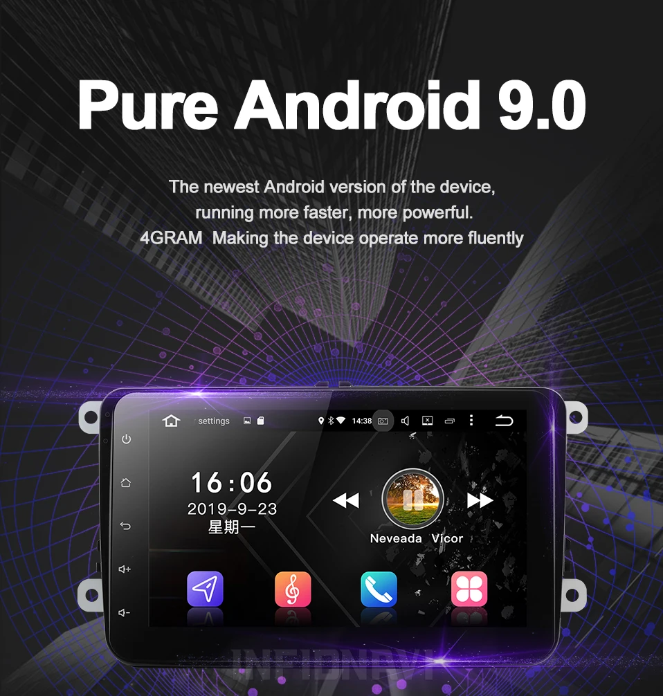 4G ram android 9,0 Автомобильная магнитола dvd для vw golf tiguan polo Skoda Fabia octavia Superb Yeti Seat Leon Toledo Rapid Roomster AMAROK