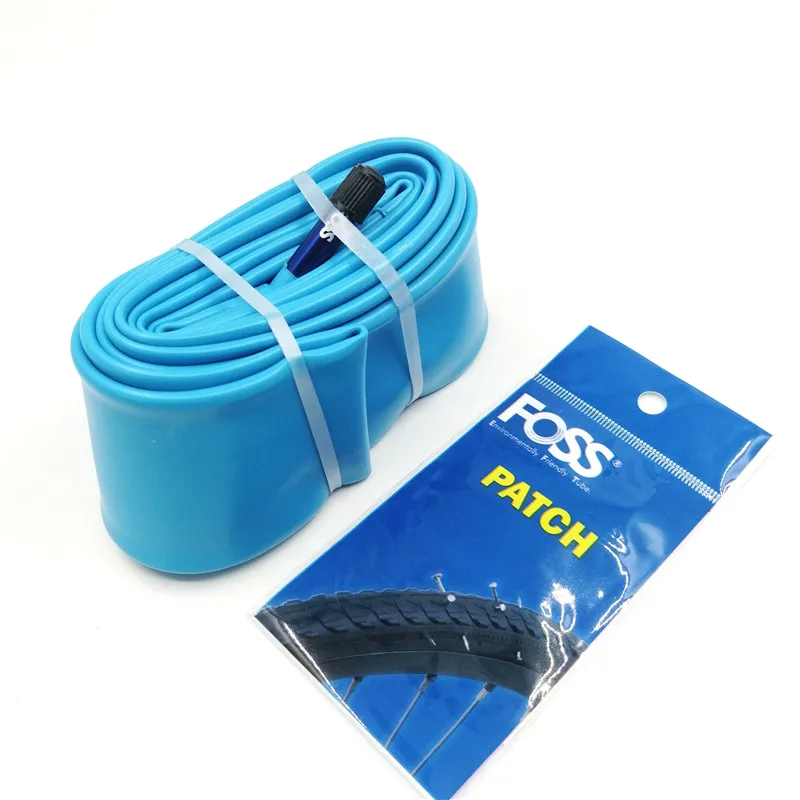Foss 27,5 дюймов MTB горный велосипед внутренняя труба 650b 27,5*1,95-2,5 Шрейдер Preata клапан AV/FV Труба патч велосипедные шины часть - Цвет: AV Tube - Patch