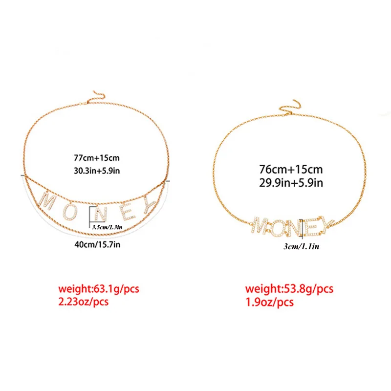 Женская винтажная цепочка на талию RE многоярусная металлическая стразы с