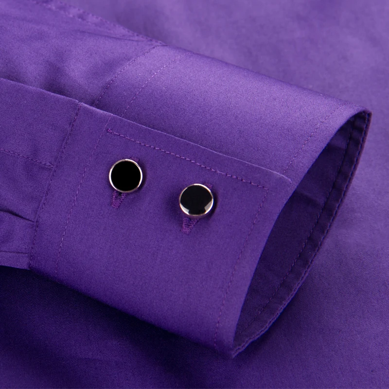 Мужская рубашка из чистого хлопка с воротником Мандарин однотонная мужская