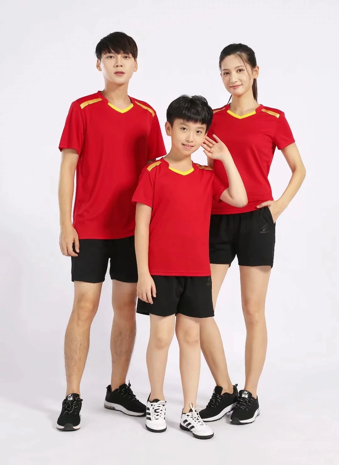 Быстросохнущие рубашки и шорты для бадминтона мужчин женщин поглощающий пот