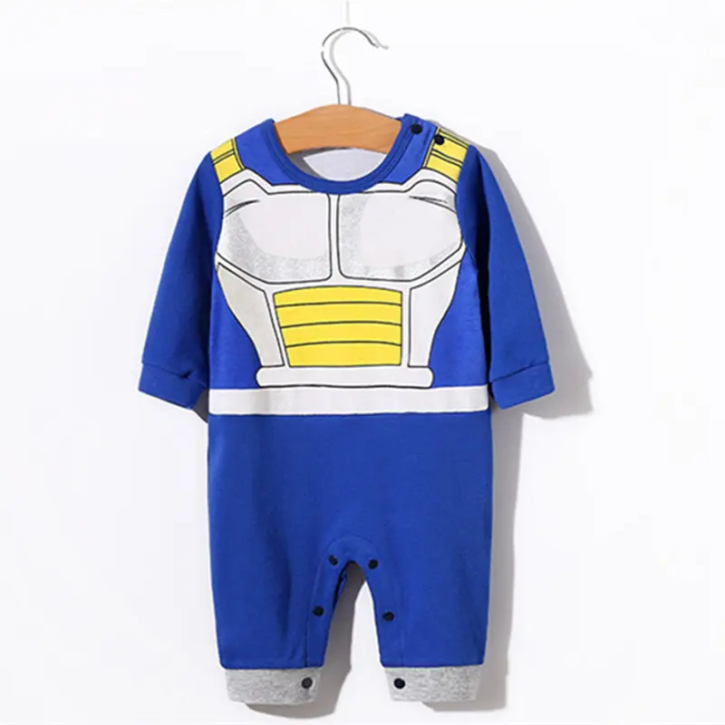 MPANDA Dragon Ball Vegeta, комбинезоны, комбинезон для младенцев мальчиков девочек, детская одежда, боди для новорожденных, хлопок, аниме, длинный рукав, Saiya