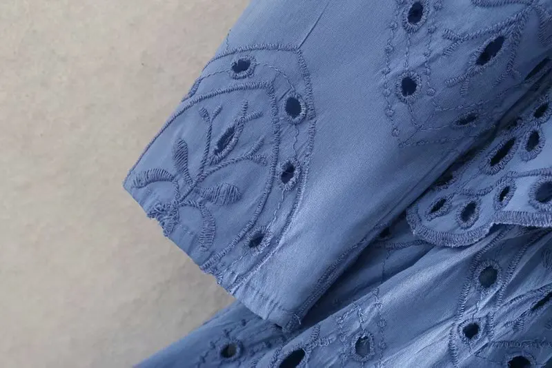 Женское плиссированное платье с пышными рукавами каскадные оборки однотонное