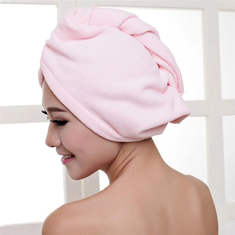 

5 Colors Drying Hair Towel Hair Magic Quick Dry Microfiber Bath Hair Towel Drying Turban Wrap Cap Spa Bathing Hat