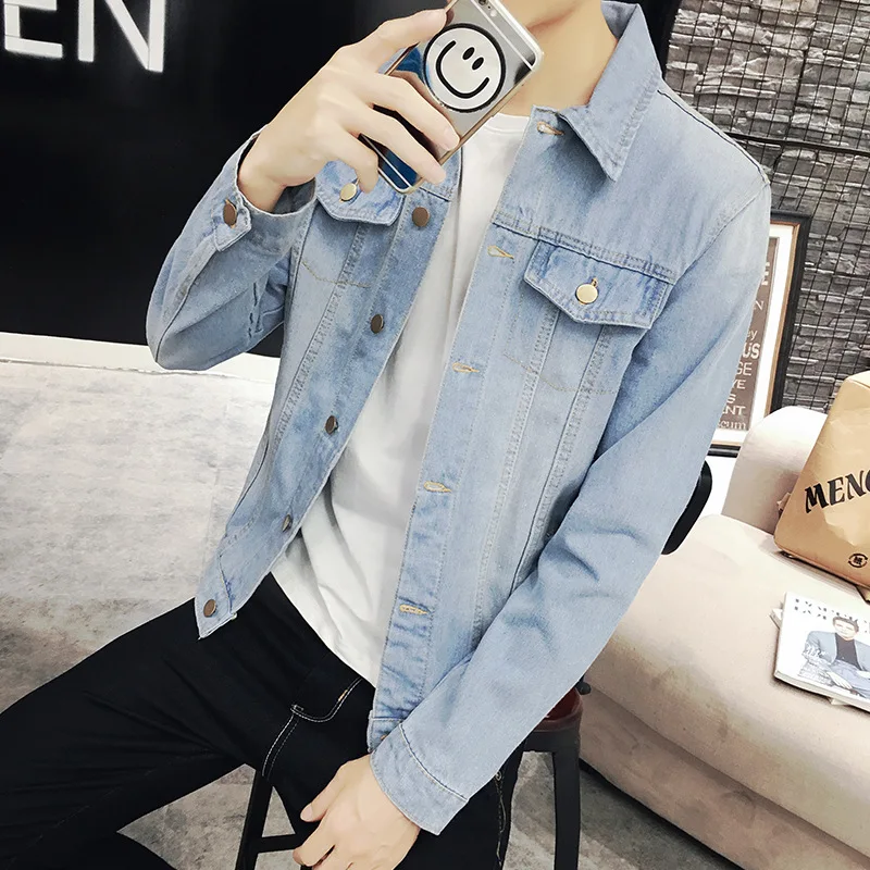 

The new autumn wear cowboy clothing male jacket adolescent leisure cotton coat coat of cultivate one's morality