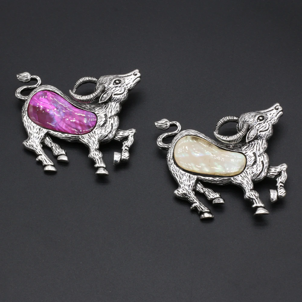 Лидер продаж брошь из натурального сплава в виде морской ракушки белая форме