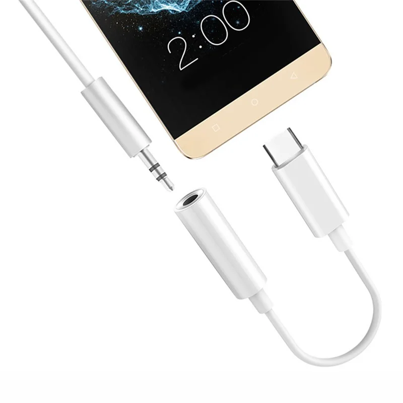 2 шт. USB Type C Штекерный разъем 3 5 мм Женский USBC Тип для наушников аудио Aux кабель