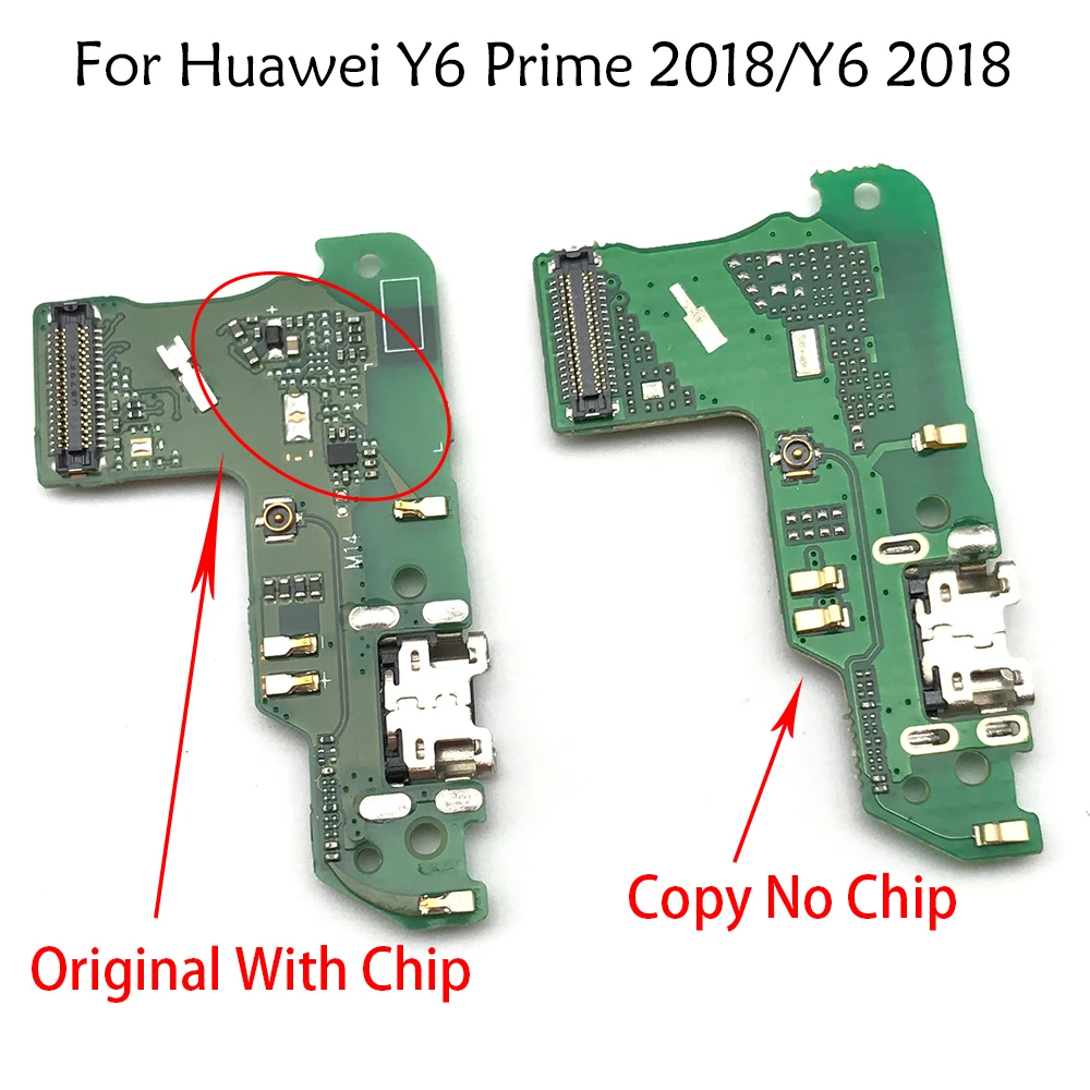 USB порт зарядное устройство док станция разъем гибкий кабель для Huawei Y6 Prime 2018 /Y6