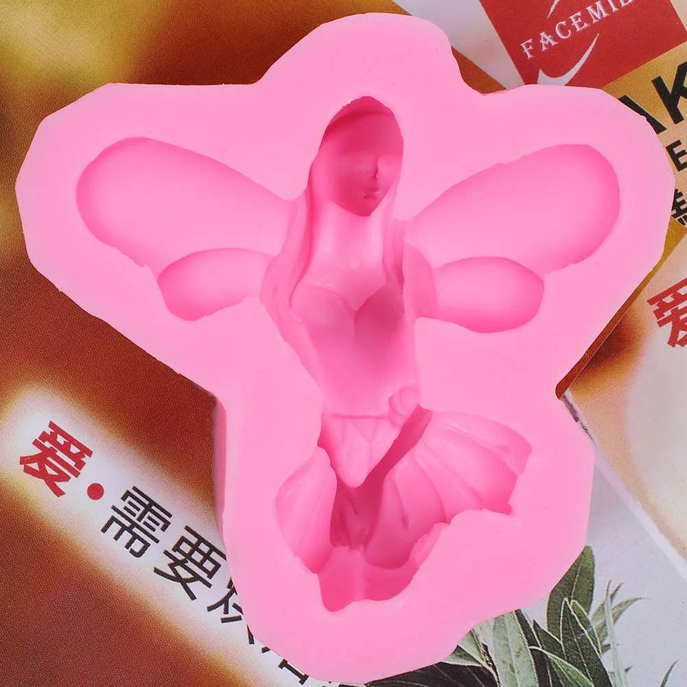 

Angel Girl Epoxy Resin Fondant Silicone Mold for DIY Key Chain Pastry Cupcake Dessert Decoration Kitchenware Baking Accessories
