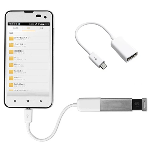 Переходник с USB 2 0 A мама на Micro B папа Кабель-адаптер OTG для Samsung HTC аксессуары |